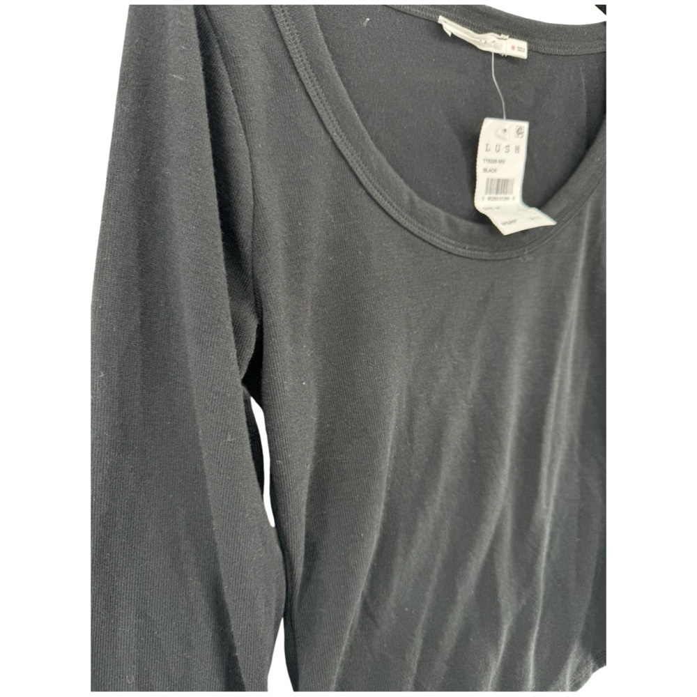 Lush Black Long Sleeve Top - NWT - Picture 3 of 6